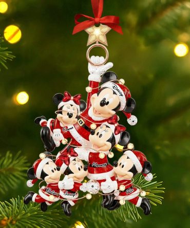 Playful Family Tree Ornament - Personalized Christmas Gifts For Family 01Qhti230925