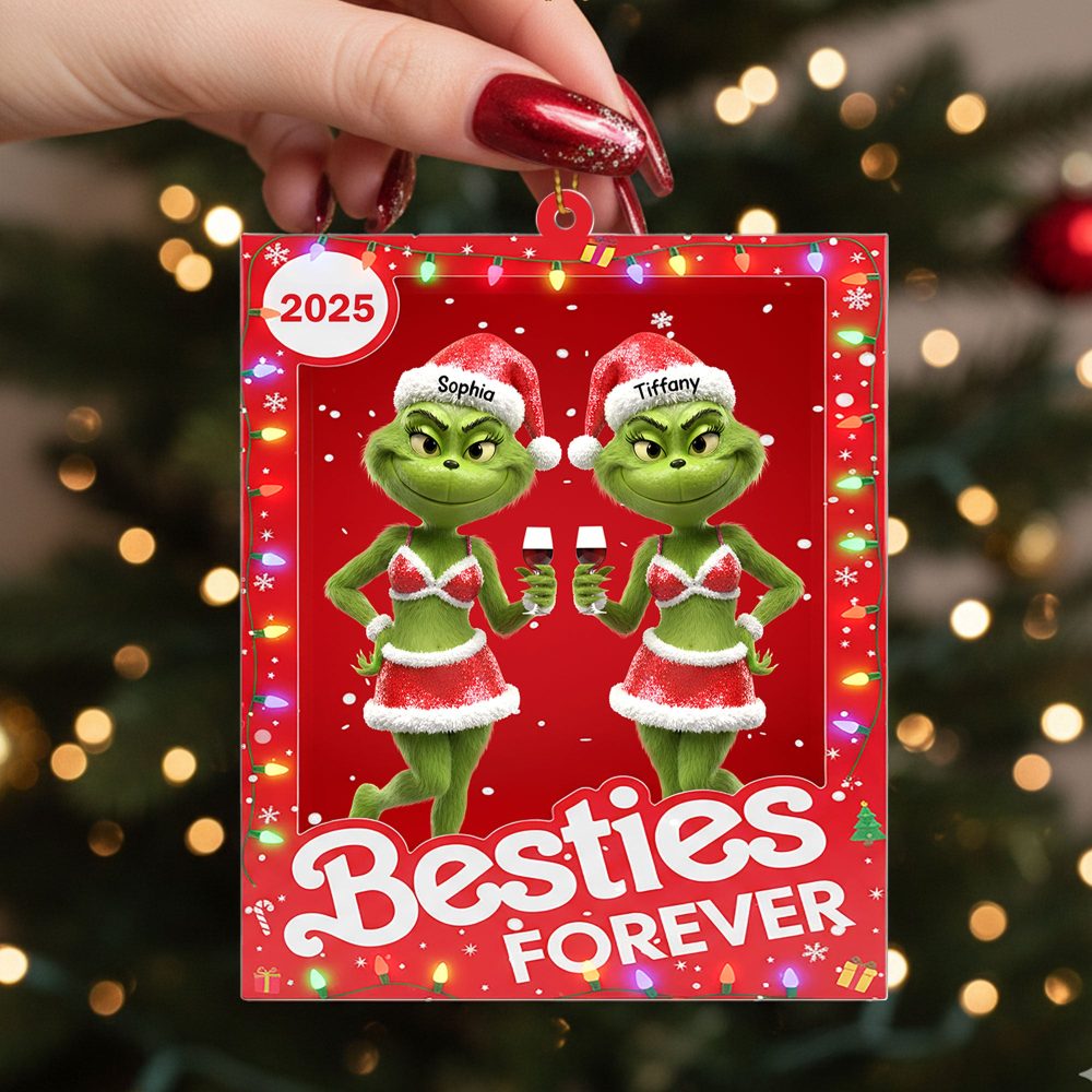 Funny Drinking Friend Ornament - Personalized Gifts For Friends 06Nati150925