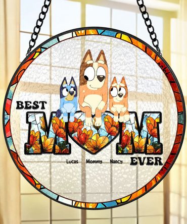 Personalized Gifts For Mom Stained Glass Ornament 04Ohti260325