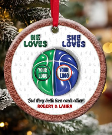 Personalized Gifts For Basketball-Loving Couple Christmas Ornament 01Huti101024