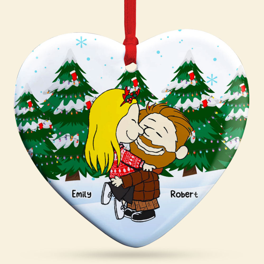 Personalized Gifts For Couple Ornament 062Acti041124Hhhg Kissing You - Image 5