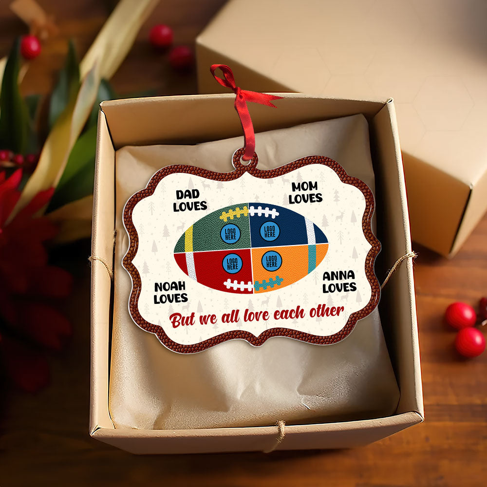 Personalized Gifts For Family Christmas Ornament Custom American Football Team 02Huti081024 - Image 3