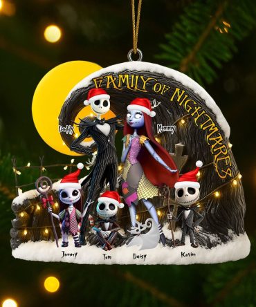 Spooky Family Ornament - Personalized Gifts For Family 04Ohti110825