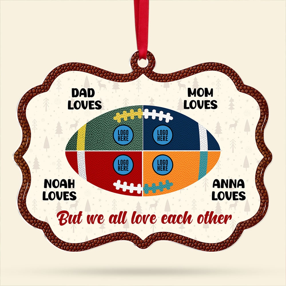 Personalized Gifts For Family Christmas Ornament Custom American Football Team 02Huti081024 - Image 4