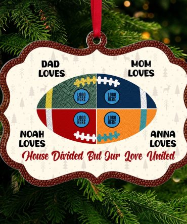 Personalized Gifts For Family Christmas Ornament Custom American Football Team 04Huti151024