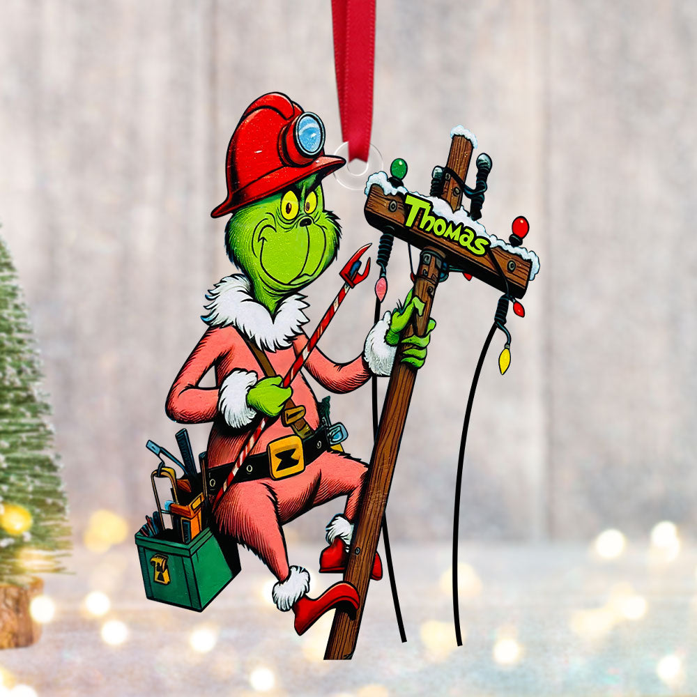 Personalized Gift For Lineman Ornament, How The Lineman Saved Christmas 01Qhti041124