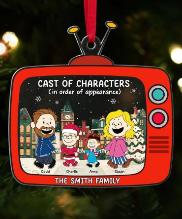 Personalized Gifts For Family Acrylic Ornament Christmas Character Cartoon 04Xqti261124