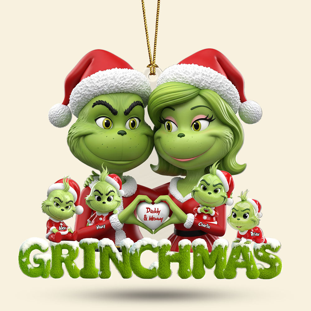 Green Family Ornament - Personalized Gifts For Family 03Ohti200825 - Image 3