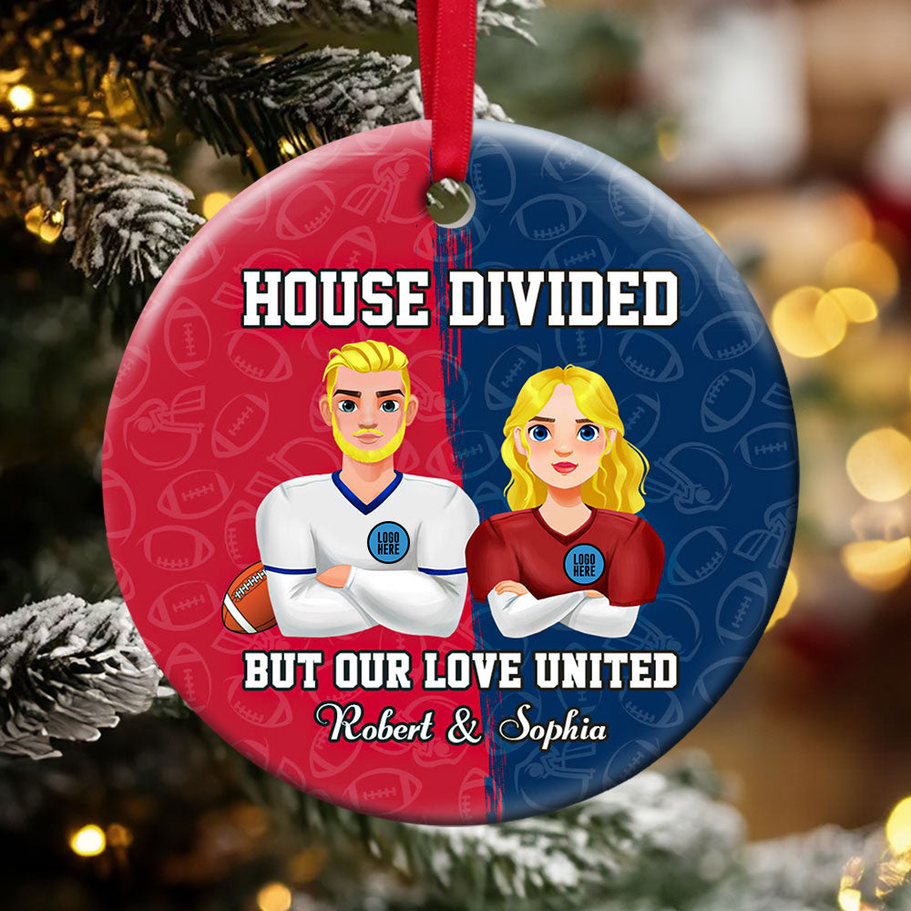 Personalized Christmas Gifts For Couple Ornament American Football Couple 05Huti141024Hg - Image 3