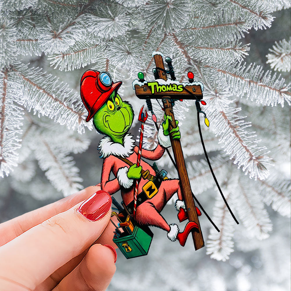 Personalized Gift For Lineman Ornament, How The Lineman Saved Christmas 01Qhti041124 - Image 2