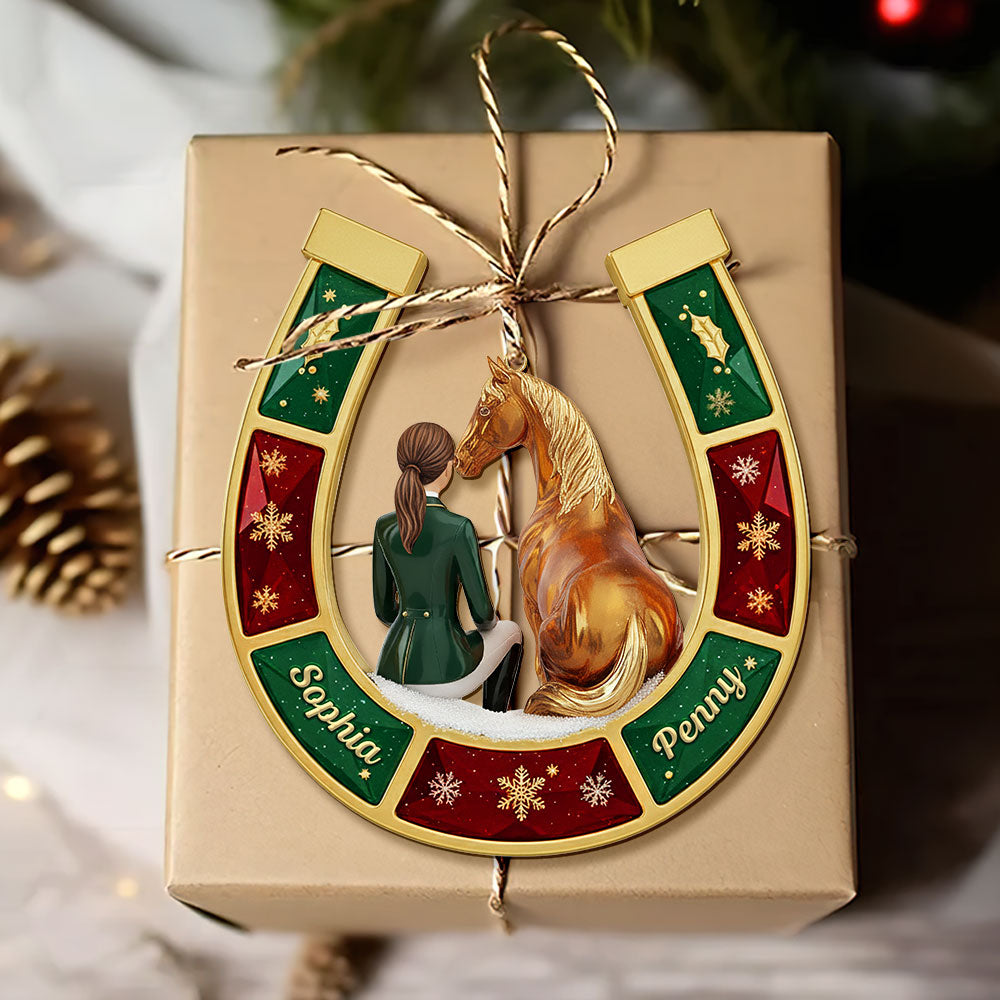 Horse-Loving Girl Ornament - Personalized Gifts For Horse Lovers 05Pgti031025 - Image 3
