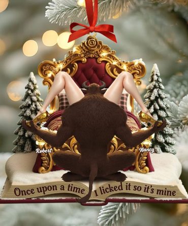 Cheeky Fairytale Couple Ornament - Personalized Gifts For Couple 03Tgti220925