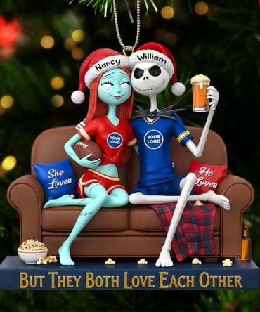 Sporty Couple Christmas Ornament - Personalized Gifts For Couple 03Huti281025