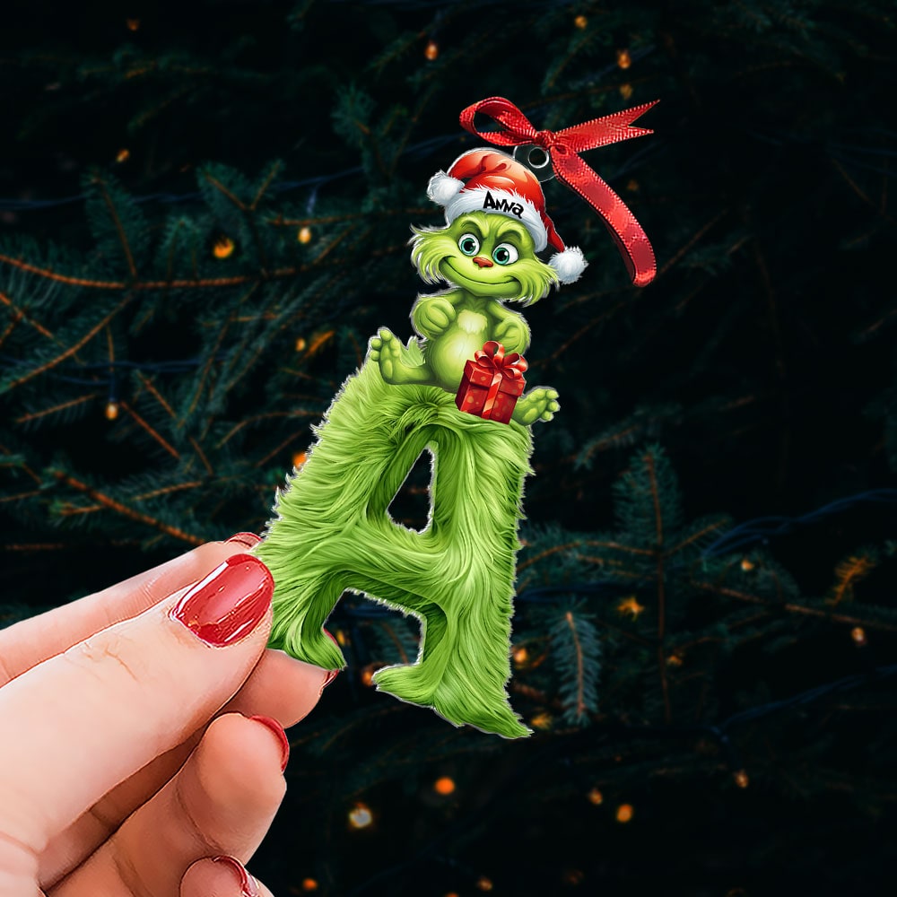 Custom Alphabet Letters Gifts For Kids Christmas Ornament 01Kati281024 - Image 3
