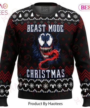 Beast Mode Christmas Sweater - Ugly Xmas Pullover, Funny Holiday Outfit, Haotees