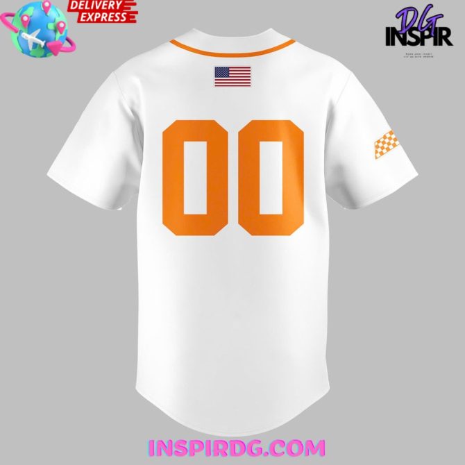 Tennessee Volunteers Baseball 2025 Home White Jersey - Image 3