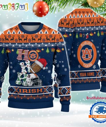 Ncaa Auburn Tigers Football Ho Ho Ho Ugly Christmas Sweater