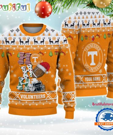 Ncaa Tennessee Volunteers Football Ho Ho Ho Ugly Christmas Sweater
