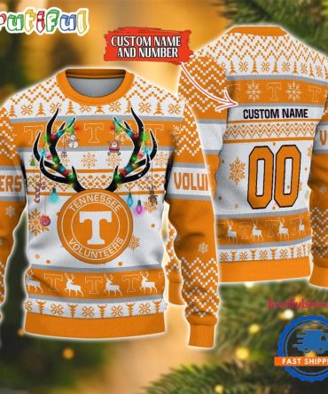 Ncaa Tennessee Volunteers Special Reindeer Light Ugly Christmas Sweater
