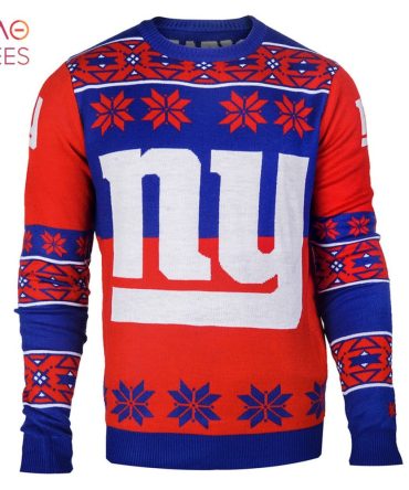 Best New York Giants Big Logo Nfl Ugly Christmas Sweater