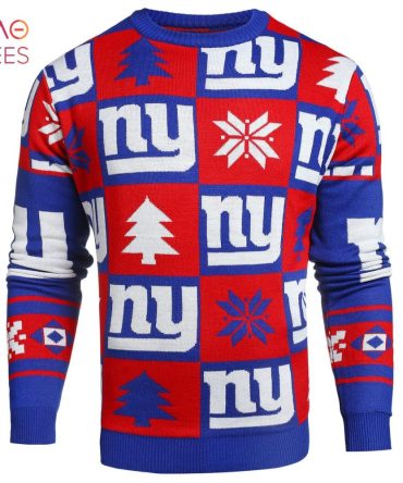 Best New York Giants Nfl Repeat Patches Holiday Ugly Christmas Sweater