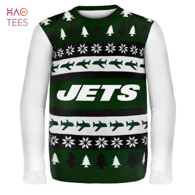 Best New York Jets_ New York Jets Nfl Ugly Christmas Sweater Wordmark