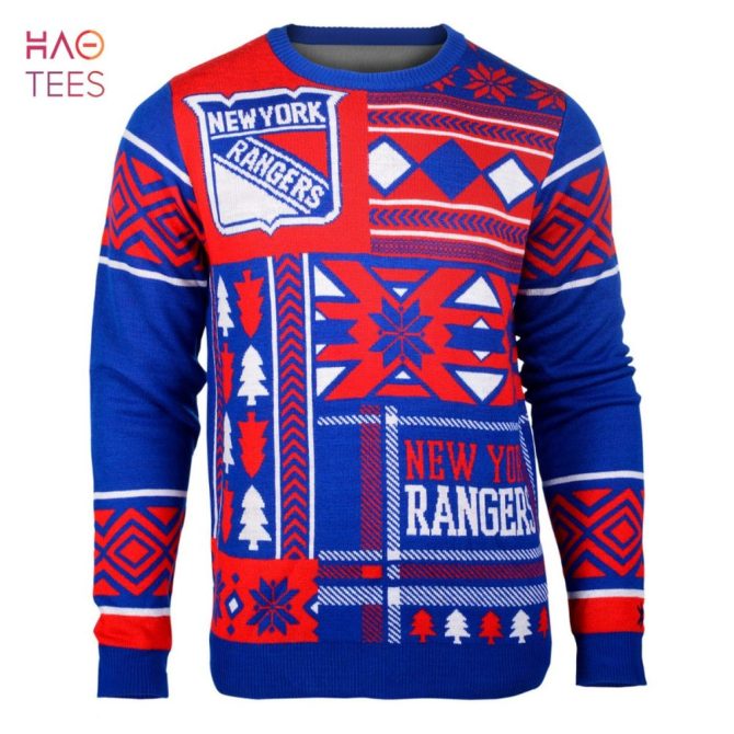 Best New York Rangers Nhl Patches Ugly Christmas Sweater