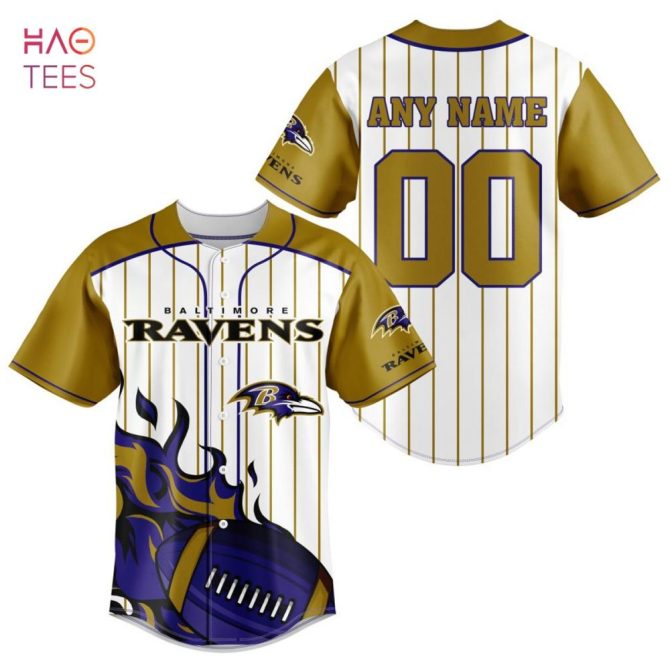 Nfl Baltimore Ravens, Specialized Design In Varsity Baseball Jersey Limited Edition