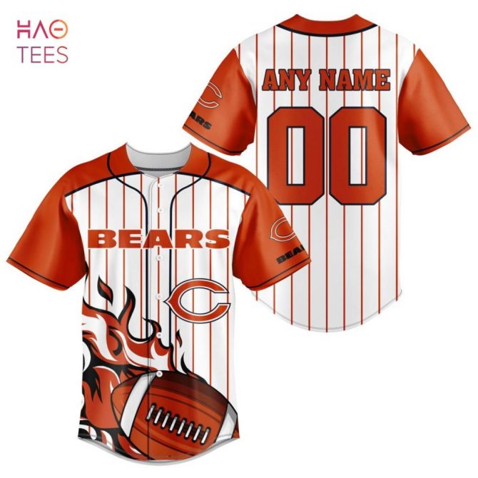 Nfl Chicago Bears, Specialized Design In Varsity Baseball Jersey Limited Edition
