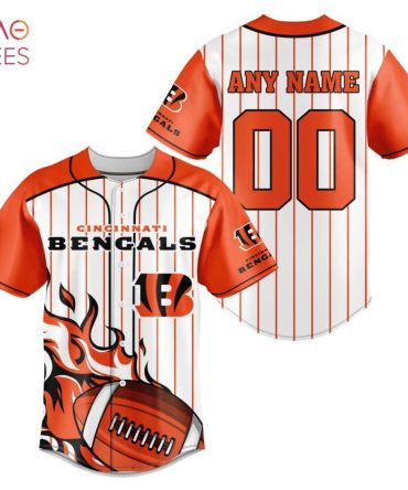 Nfl Cincinnati Bengals, Specialized Design In Varsity Baseball Jersey Limited Edition