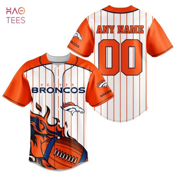 Nfl Denver Broncos, Specialized Design In Varsity Baseball Jersey Limited Edition