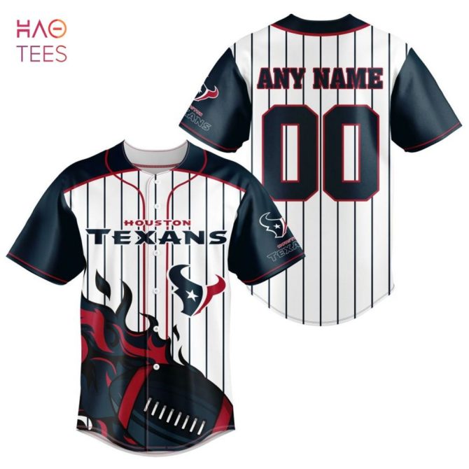 Nfl Houston Texans, Specialized Design In Varsity Baseball Jersey Limited Edition