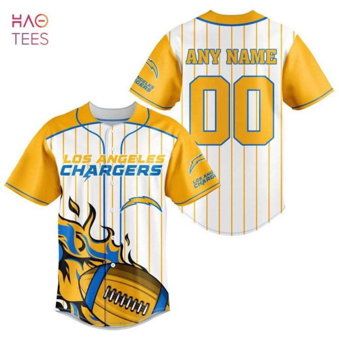 Nfl Los Angeles Chargers, Specialized Design In Varsity Baseball Jersey Limited Edition