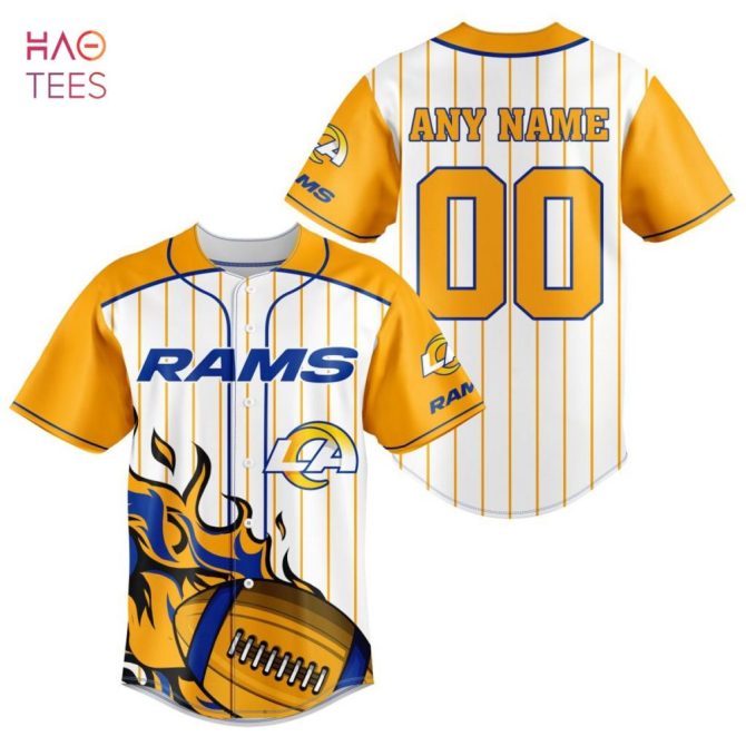 Nfl Los Angeles Rams, Specialized Design In Varsity Baseball Jersey Limited Edition
