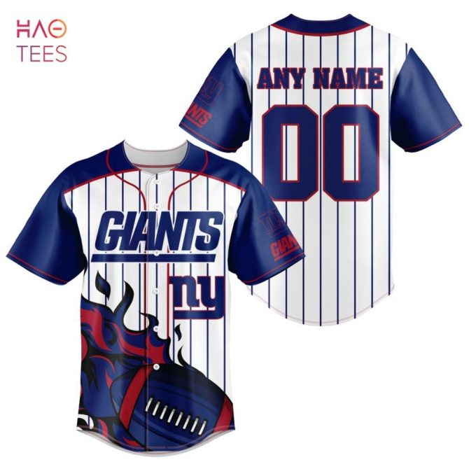 Nfl New York Giants, Specialized Design In Varsity Baseball Jersey Limited Edition