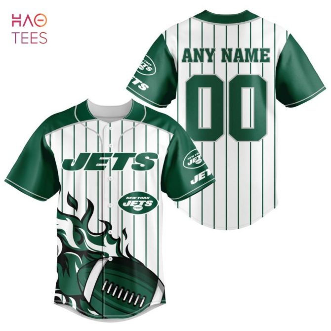 Nfl New York Jets, Specialized Design In Varsity Baseball Jersey Limited Edition