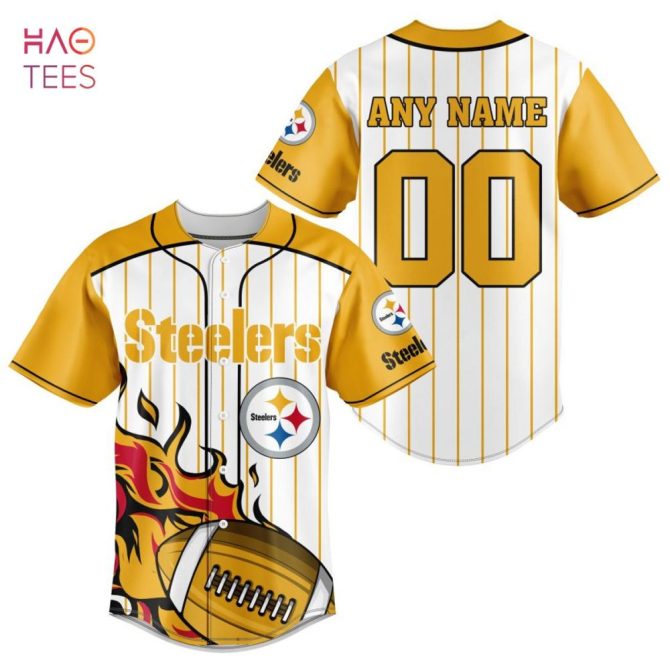 Nfl Pittsburgh Steelers, Specialized Design In Varsity Baseball Jersey Limited Edition