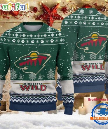 Nhl Minnesota Wild Hockey Team Design New Ugly Christmas Sweater