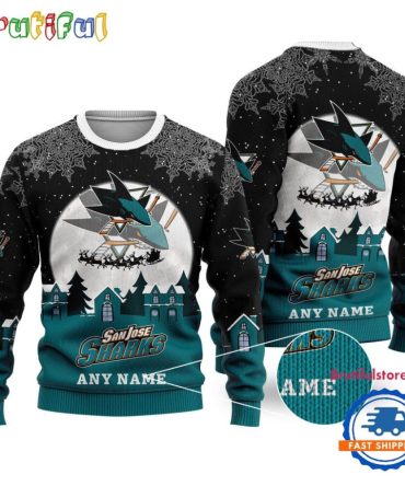 Nhl San Jose Sharks Hockey Litmited Christmas Ugly Sweater