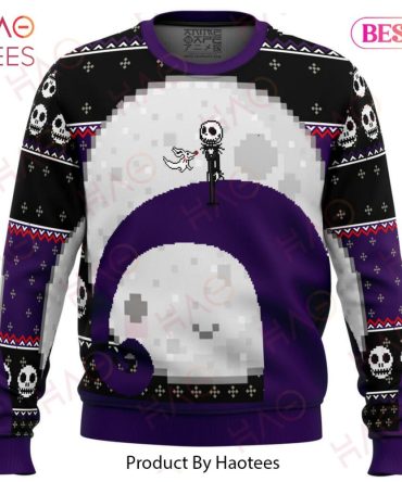 Nightmare Before Christmas Holiday Jack Moon Ugly Christmas Holiday Sweater