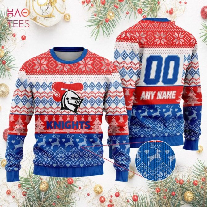 Customizable Knights Ugly Christmas Sweater - Add Your Name & Number - Festive Holiday Knit - Image 2