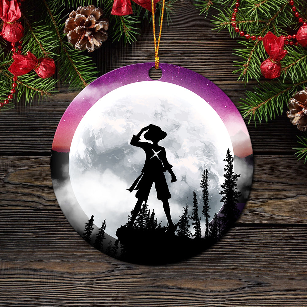 One Piece Moon Night Ceramic Ornament Perfect Gift For Holiday - Image 2