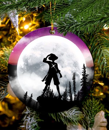 One Piece Moon Night Ceramic Ornament Perfect Gift For Holiday