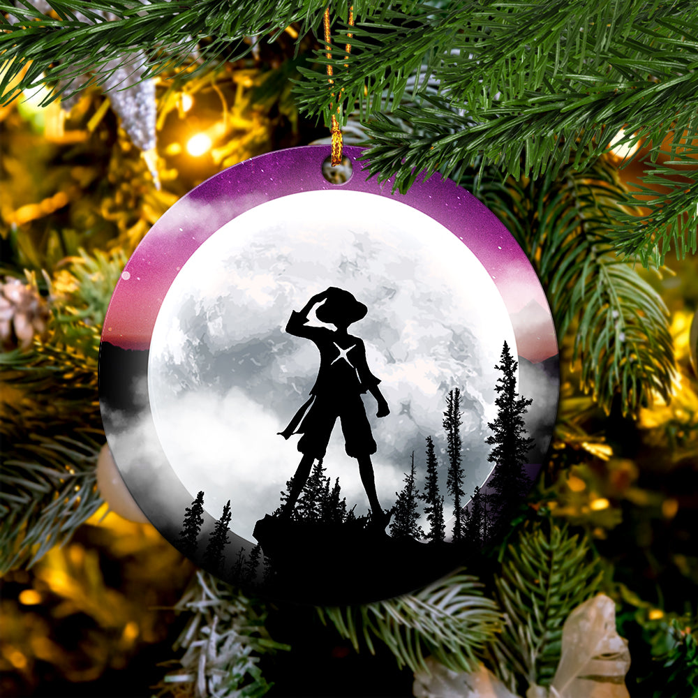 One Piece Moon Night Ceramic Ornament Perfect Gift For Holiday