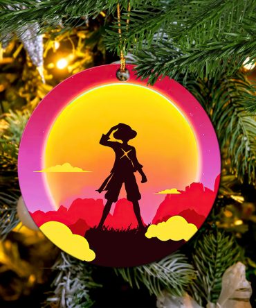 One Piece Sunset Ceramic Ornament Perfect Gift For Holiday
