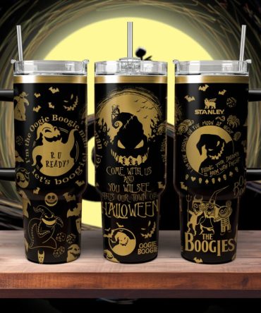 Oogie Boogie The Nightmare Before Christmas Movies Custom Stanley Quencher 40Oz Stainless Steel Tumbler With Handle, Stanley Cup, Tumbler Cup, Best Gift