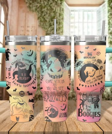 Oogie Boogie The Nightmare Before Christmas Movies Custom Stanley Quencher 40Oz Stainless Steel Tumbler With Handle, Stanley Cup, Tumbler Cup, Best Gift