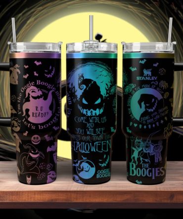 Oogie Boogie The Nightmare Before Christmas Movies Custom Stanley Quencher 40Oz Stainless Steel Tumbler With Handle, Stanley Cup, Tumbler Cup, Best Gift