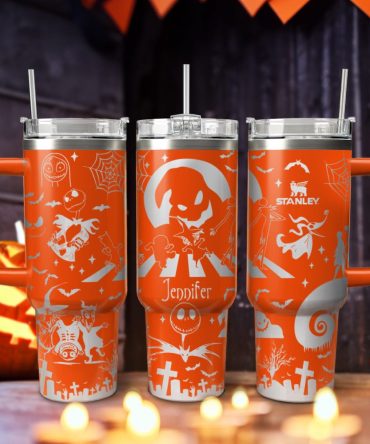 Oogie Boogie The Nightmare Before Christmas Movies Custom Stanley Quencher 40Oz Stainless Steel Tumbler With Handle, Stanley Cup, Tumbler Cup, Best Gift