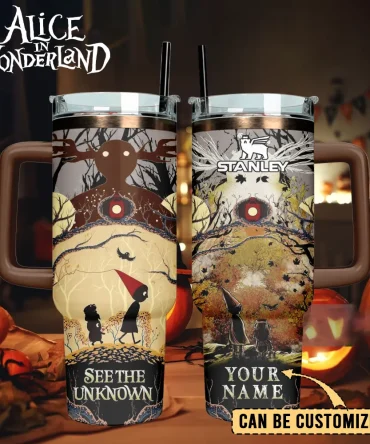 Over The Garden Wall Cartoon Custom Stanley Quencher 40Oz Stainless Steel Tumbler With Handle, Stanley Cup, Tumbler Cup, Best Gift